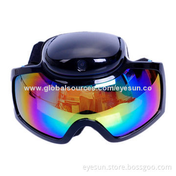 Skiing Glasses with HD 720P and Take Photo, Video and Audio Functions, Supports TF Card